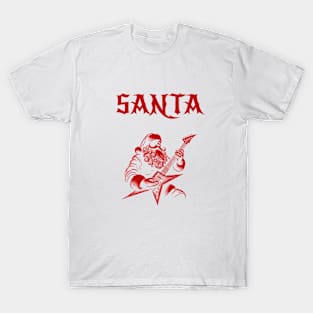 Heavy Metal Santa T-Shirt